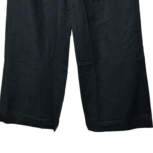 Everlane The Way High Drape Pant Wide Leg Hi-Rise Black Women 4S Inseam 29.5NWOT - Picture 5 of 12